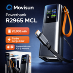 Movisun R2965 Mcl 20.000 mAh | Energía Portátil para Todo Momento