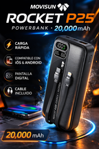 Movisun Rocket P25 – Energía Turbo 20,000mAh