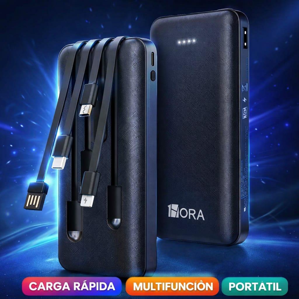 Batería Portátil GAR148 10.000mAh – Power Bank con Carga Rápida