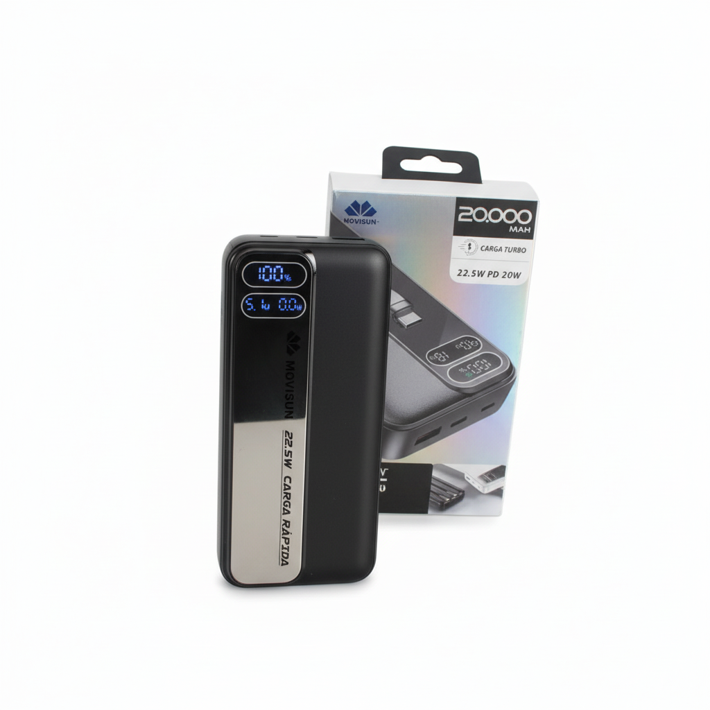 MOVISUN Power Bank con caja mejorada