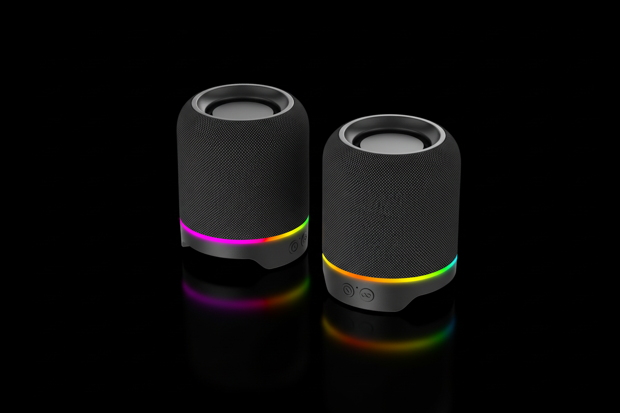 Par de Parlantes RGB Mejorados